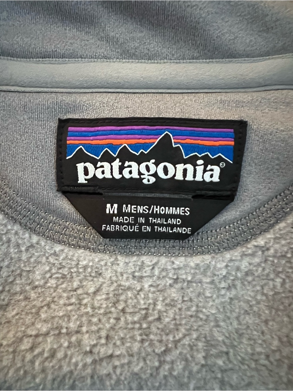Patagonia Heather Gray Half-Zip Pullover - Picture 3 of 4